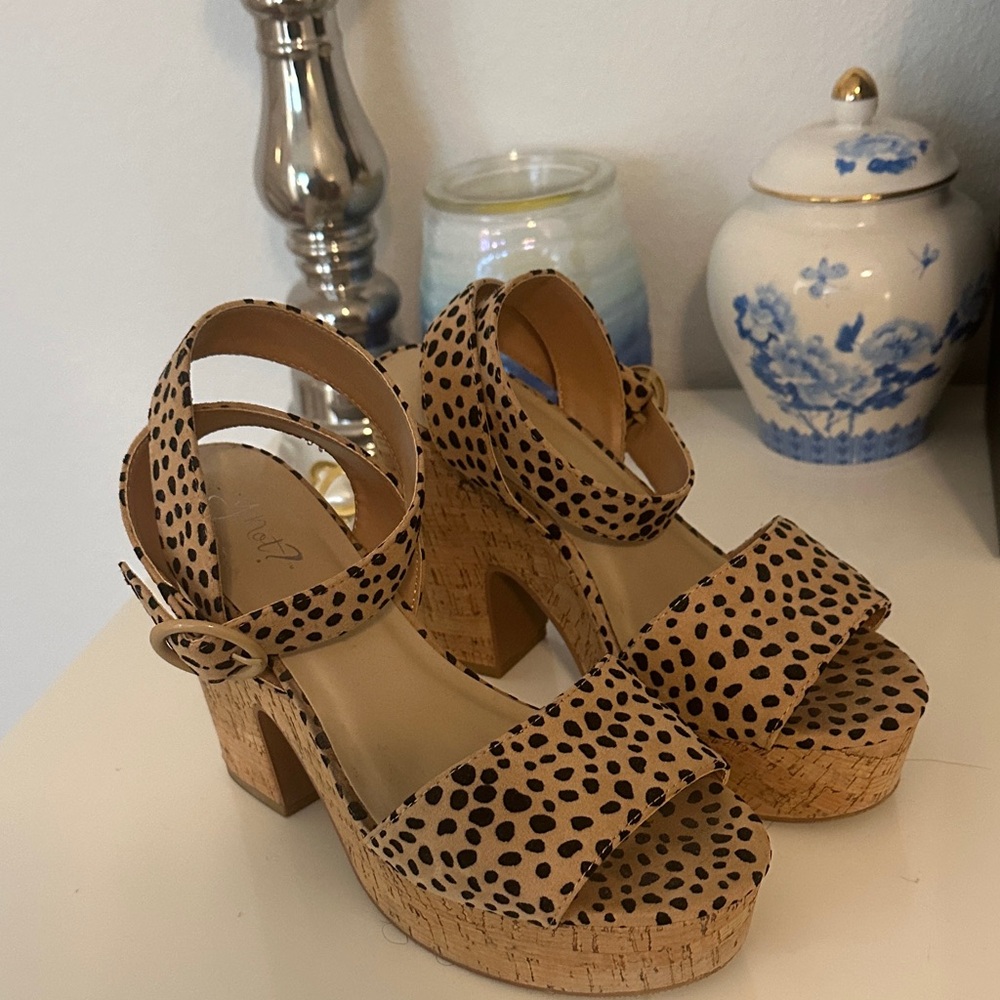 Cheetah Platform Sandals